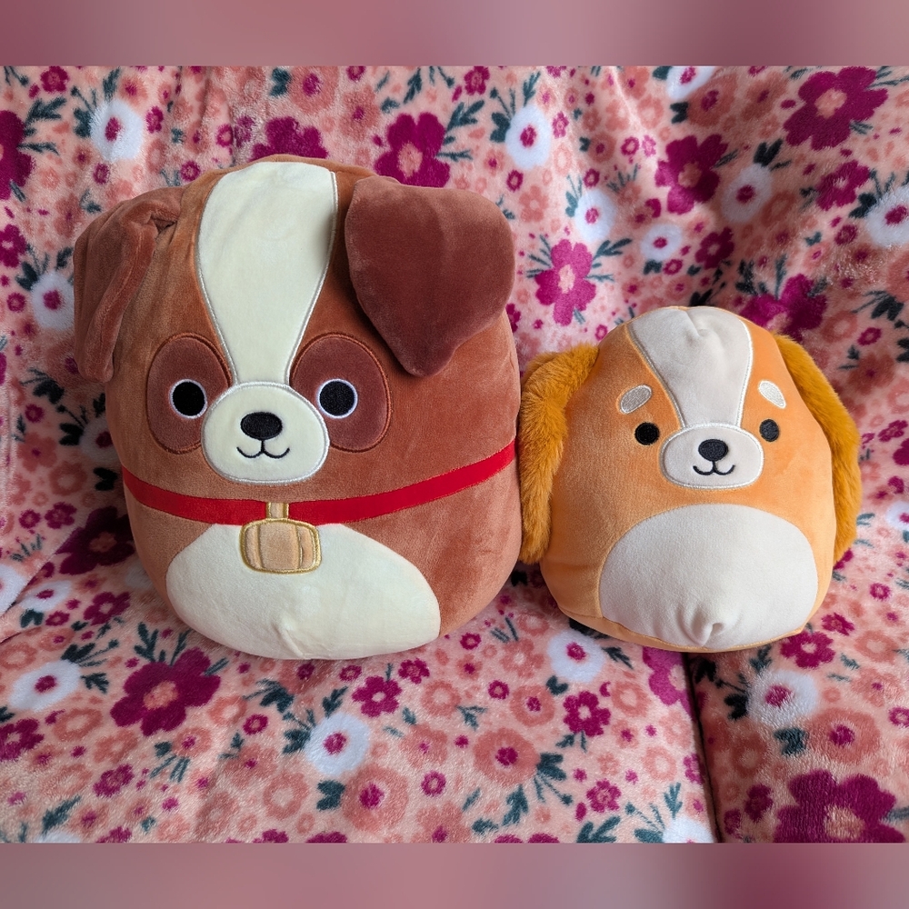 Puppy dog Squishmallow plush bundle set